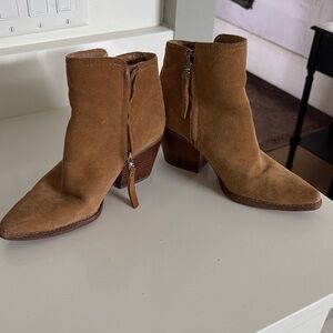 Sam Edelman Brown Suede Ankle Booties
